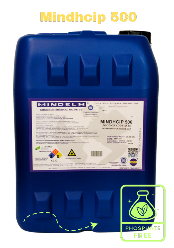 Detergente ácido de cero espuma para alimentos